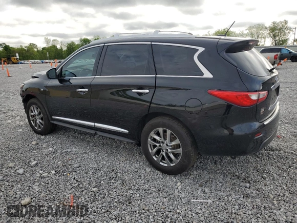2015 Infiniti QX60 with VIN 5N1AL0MM9FC533833, listed as a Copart auction lot 56818725 with 160,761 mi miles and Salvage title. Bid and sale history available at DreamBid. Image 2.