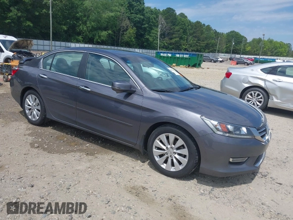 2013 Honda Accord EX z VIN 1HGCR2F79DA029761, wystawiony jako IAAI lot #42345850 z przebiegiem 169 562 mil mil oraz . Historia ofert i sprzedaży dostępna na DreamBid. Obrazek 1.