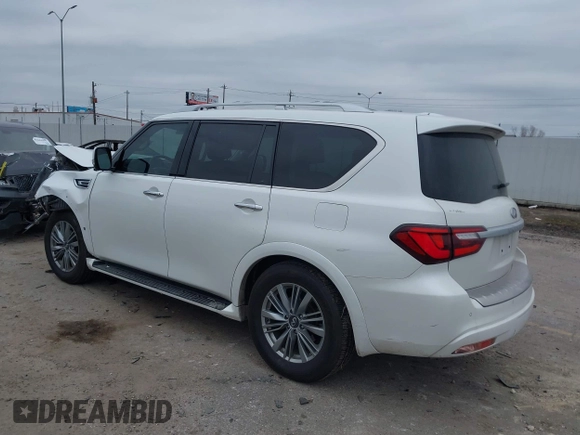 2018 Infiniti QX80 with VIN JN8AZ2NF5J9664640, listed as a IAAI auction lot 41379892 with 93,864 mi miles and . Bid and sale history available at DreamBid. Image 3.