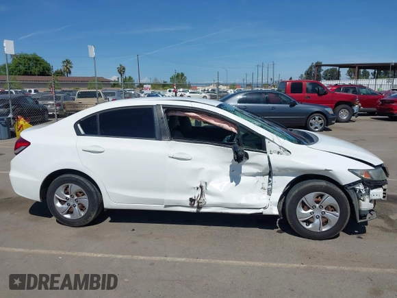 2015 Honda Civic Sedan LX with VIN 19XFB2F54FE250926, listed as a IAAI auction lot 41993601 with 119,881 mi miles. Bid and sale history available at carsss.com. Image 14.