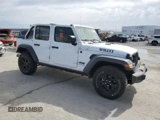 2023 Jeep Wrangler Sport S with VIN 1C4HJXDN8PW523532, listed as a Copart auction lot 46951955 with 14,642 mi miles and Clean Title. Bid and sale history available at DreamBid. Image 4.