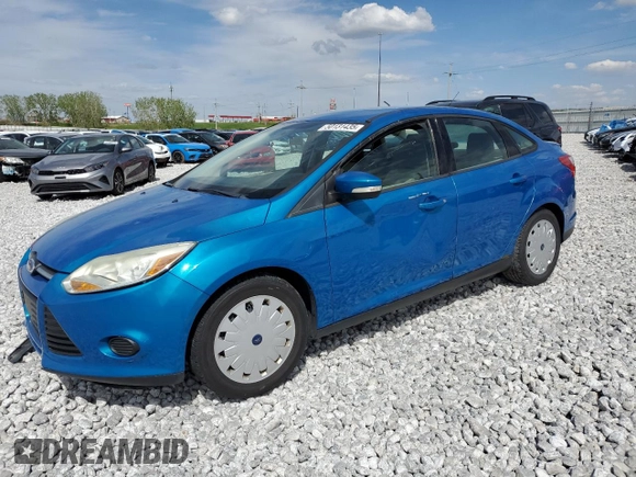 2013 Ford Focus SE with VIN 1FADP3F28DL340319, listed as a Copart auction lot 50131435 with 88,015 mi miles and Salvage Title. Bid and sale history available at carsss.com. Image 1.
