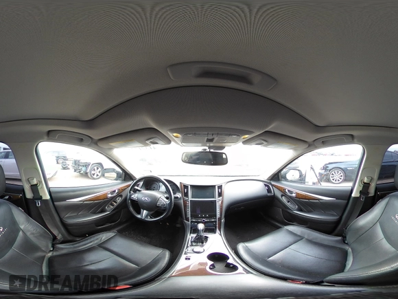 2014 Infiniti Q50 with VIN JN1BV7AP0EM681679, listed as a IAAI auction lot 41371773 with 141,940 mi miles. Bid and sale history available at carsss.com. Image 18.