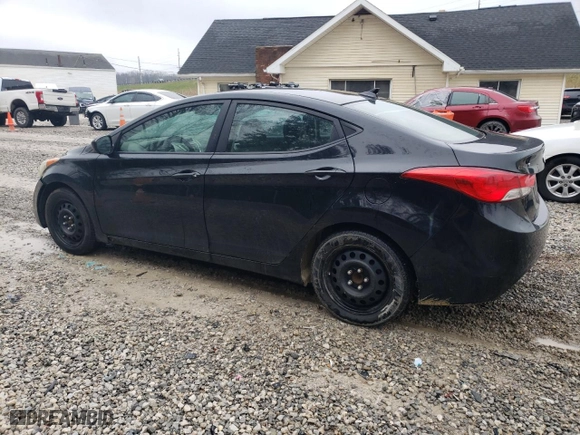 2011 Hyundai Elantra GLS PZEV with VIN 5NPDH4AE9BH002654, listed as a Copart auction lot 52573555 with 154,181 mi miles and Clean Title. Bid and sale history available at carsss.com. Image 2.