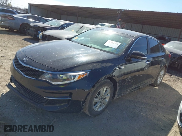 2018 Kia Optima LX with VIN 5XXGT4L36JG179342, listed as a IAAI auction lot 41794368 with 120,649 mi miles. Bid and sale history available at carsss.com. Image 18.