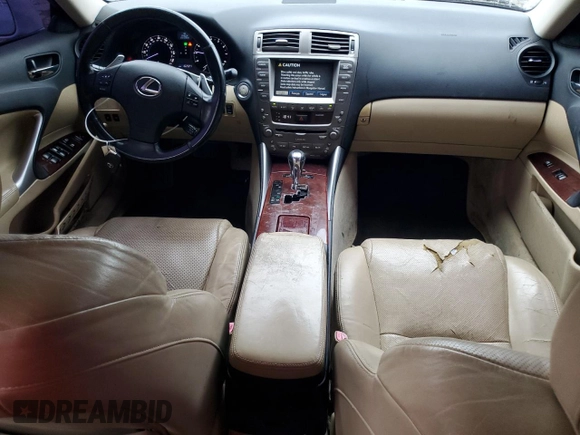 2007 Lexus IS 250 z VIN JTHBK262575048645, wystawiony jako Copart lot #59610605 z przebiegiem 162 327 mil mil oraz Czysty tytuł • Clean title. Historia ofert i sprzedaży dostępna na DreamBid. Obrazek 8.