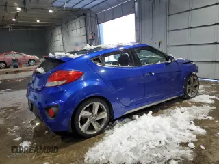 2013 Hyundai Veloster Turbo w/Black Int with VIN KMHTC6AE8DU109947, listed as a Copart auction lot 50118255 with 196,992 mi miles and Non Repairable. Bid and sale history available at carsss.com. Image 3.