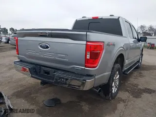 2021 Ford F-150 XL with VIN 1FTFW1E85MKD41725, listed as a IAAI auction lot 41631794 with 52,049 mi miles. Bid and sale history available at carsss.com. Image 4.