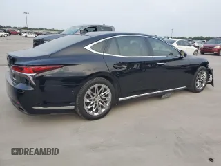 2018 Lexus LS with VIN JTHB51FF3J5002758, listed as a Copart auction lot 66185614 with 103,285 mi miles and Salvage Title. Bid and sale history available at carsss.com. Image 3.
