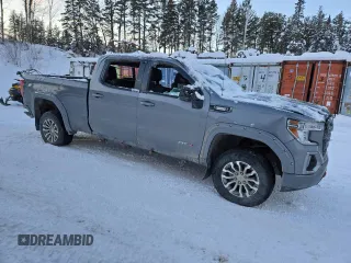 2022 GMC Sierra 1500 AT4 with VIN 1GTU9EET6NZ134151, listed as a Copart auction lot 84233604 with 0 mi miles and Salvage Title. Bid and sale history available at carsss.com. Image 4.