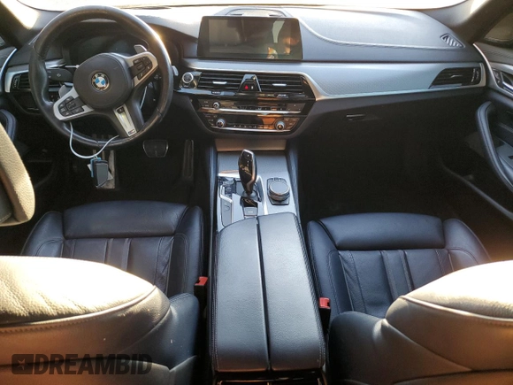 2019 BMW 5 Series M550i xDrive with VIN WBAJB9C55KB288709, listed as a Copart auction lot 46590735 with 58,256 mi miles and Salvage title. Bid and sale history available at DreamBid. Image 8.
