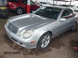 2003 Mercedes-Benz E 500 with VIN WDBUF70J53A109682, listed as a IAAI auction lot 41576258 with 226,118 mi miles and . Bid and sale history available at DreamBid. Image 2.