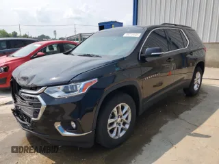 2019 Chevrolet Traverse LT Cloth with VIN 1GNERGKW7KJ161097, listed as a Copart auction lot 59215945 with 117,974 mi miles and Salvage title. Bid and sale history available at DreamBid. Image 1.