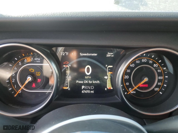 2020 Jeep Wrangler Unlimited North Edition with VIN 1C4HJXEN1LW179311, listed as a Copart auction lot 82853894 with 47,470 mi miles and Salvage Title. Bid and sale history available at carsss.com. Image 9.