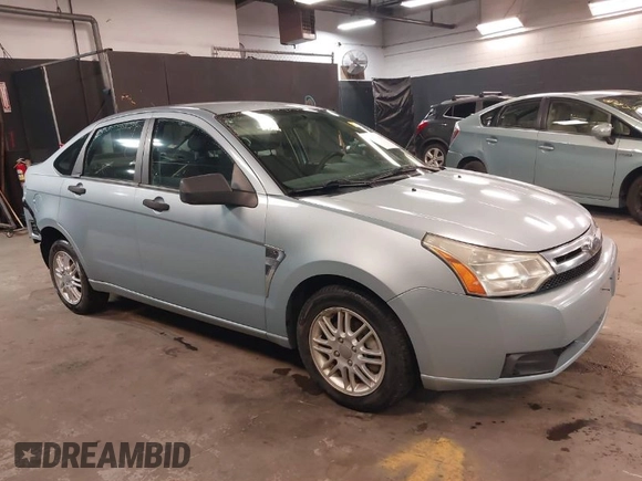 2008 Ford Focus SE with VIN 1FAHP35N98W276325, listed as a IAAI auction lot 42010348 with 47,278 mi miles. Bid and sale history available at carsss.com. Image 1.