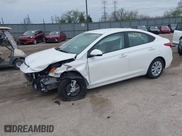 2022 Hyundai Accent SE with VIN 3KPC24A61NE184994, listed as a IAAI auction lot 41952958 with 18,851 mi miles and . Bid and sale history available at carsss.com. Image 17.