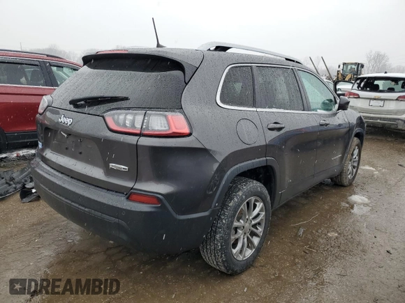2020 Jeep Cherokee Latitude Plus with VIN 1C4PJLLB1LD535782, listed as a Copart auction lot 44261835 with 47,638 mi miles and Clean Title. Bid and sale history available at carsss.com. Image 3.