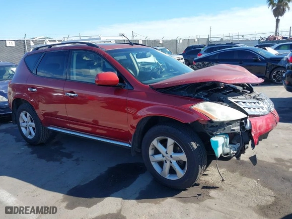 2006 Nissan Murano SL with VIN JN8AZ08W46W514110, listed as a IAAI auction lot 39144494 with 0 mi miles. Bid and sale history available at carsss.com. Image 1.
