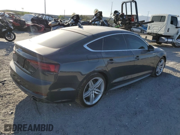 2019 Audi A5 Sportback Prestige with VIN WAUFNCF56KA016312, listed as a Copart auction lot 55481203 with 23,141 mi miles. Bid and sale history available at carsss.com. Image 3.