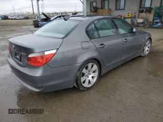 2005 BMW 5 Series 530i z VIN WBANA73555CR58878, wystawiony jako Copart lot #51302875 z przebiegiem 172 745 mil mil oraz Szkoda całkowita • Salvage title. Historia ofert i sprzedaży dostępna na DreamBid. Obrazek 3.