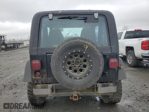 1992 Jeep Wrangler with VIN 2J4FY29S2NJ525697, listed as a Copart auction lot 43551545 with 281,770 mi miles and Salvage Title. Bid and sale history available at carsss.com. Image 6.