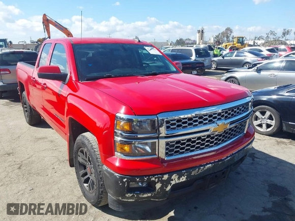 2015 Chevrolet Silverado 1500 LT with VIN 1GCRCREH5FZ260108, listed as a IAAI auction lot 41907415 with 115,089 mi miles. Bid and sale history available at carsss.com. Image 1.