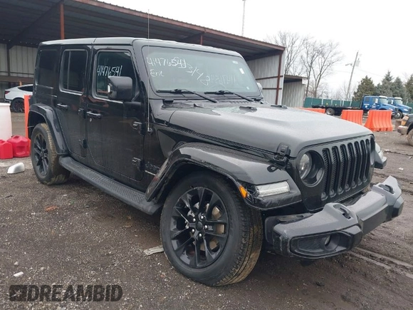 2023 Jeep Wrangler Sahara with VIN 1C4HJXEN4PW533148, listed as a IAAI auction lot 41476541 with 35,195 mi miles. Bid and sale history available at carsss.com. Image 1.