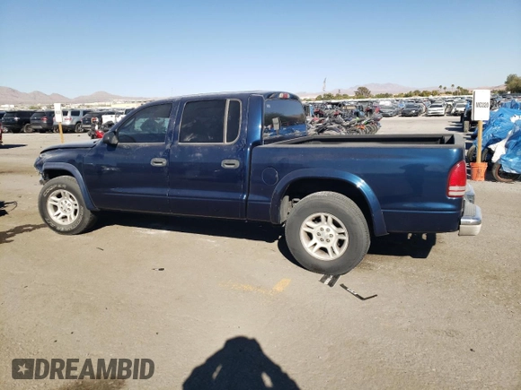 2004 Dodge Dakota SLT with VIN 1D7HL48N44S500485, listed as a Copart auction lot 73153244 with Not Provided miles and Salvage Title. Bid and sale history available at DreamBid. Image 2.