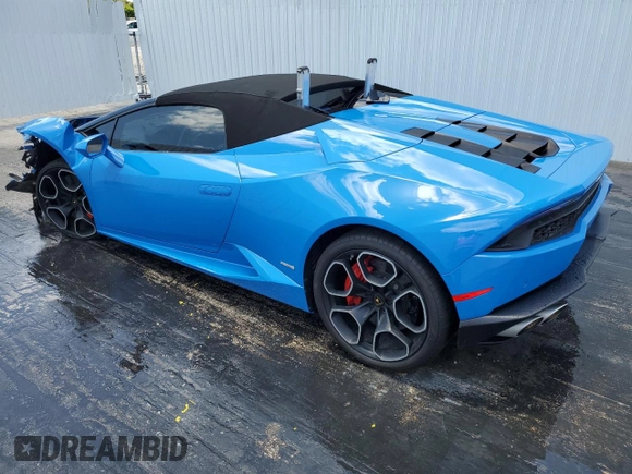 2016 Lamborghini Huracan LP 610-4 с VIN ZHWUR1ZF5GLA04553, выставлен на аукционе Copart как лот 57830675 с пробегом 15 820 миль миль и Списание • Salvage title. История ставок и продаж доступна на DreamBid. Изображение 2.