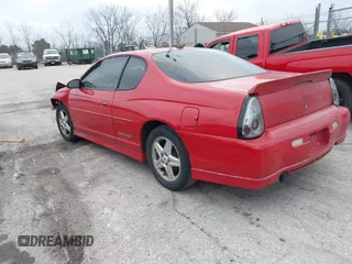 2004 Chevrolet Monte Carlo SS Supercharged z VIN 2G1WZ151349181767, wystawiony jako IAAI lot #41128408 z przebiegiem 231 350 mil mil oraz . Historia ofert i sprzedaży dostępna na DreamBid. Obrazek 3.