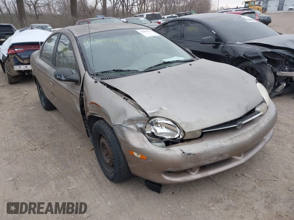 2000 Dodge Neon Highline with VIN 1B3ES46C0YD603464, listed as a IAAI auction lot 41905715 with 176,971 mi miles. Bid and sale history available at carsss.com. Image 1.