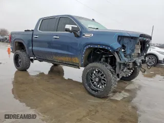 2019 GMC Sierra 1500 SLT with VIN 3GTU9DED1KG196023, listed as a Copart auction lot 45236725 with 120,789 mi miles and Salvage Title. Bid and sale history available at carsss.com. Image 4.