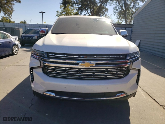 2023 Chevrolet Tahoe Premier with VIN 1GNSCSKD6PR119132, listed as a Copart auction lot 74594664 with 27,716 mi miles and Salvage Title. Bid and sale history available at carsss.com. Image 5.