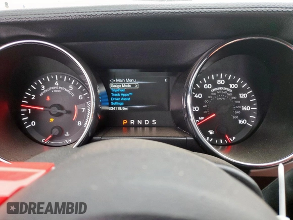 2016 Ford Mustang GT with VIN 1FA6P8CF0G5211268, listed as a Copart auction lot 51576595 with 34,118 mi miles and Salvage title. Bid and sale history available at DreamBid. Image 9.