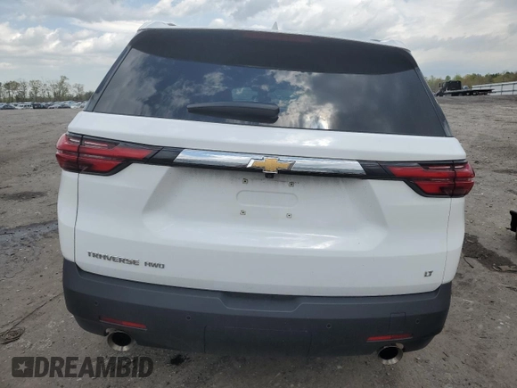 2022 Chevrolet Traverse LT Cloth z VIN 1GNEVMKW9NJ190261, wystawiony jako Copart lot #53342155 z przebiegiem 24 952 mil mil oraz Szkoda całkowita • Salvage title. Historia ofert i sprzedaży dostępna na DreamBid. Obrazek 6.