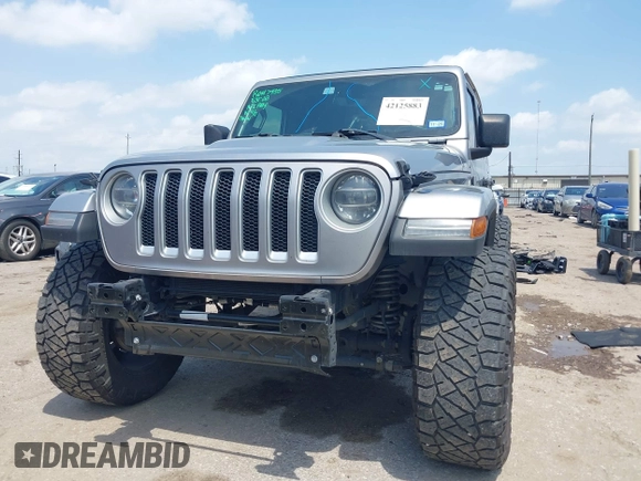 2021 Jeep Wrangler Unlimited High Altitude with VIN 1C4HJXEG3MW511185, listed as a IAAI auction lot 42125883 with 45,564 mi miles and . Bid and sale history available at DreamBid. Image 6.