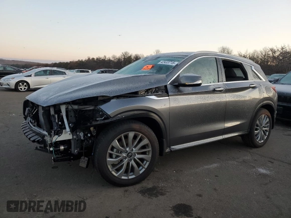 2024 Infiniti QX50 Luxe with VIN 3PCAJ5BB0RF115287, listed as a Copart auction lot 42433715 with Not provided miles and Salvage title. Bid and sale history available at DreamBid. Image 1.