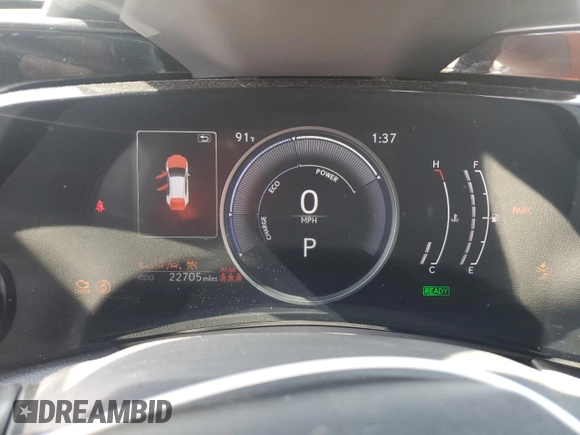 2024 Lexus NX 350h Premium with VIN 2T2GKCEZ5RC023130, listed as a Copart auction lot 55569605 with 22,705 mi miles and Salvage title. Bid and sale history available at DreamBid. Image 9.