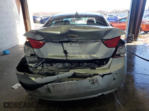 2015 Chevrolet Impala LT with VIN 2G1115SLXF9234420, listed as a Copart auction lot 41874655 with 130,669 mi miles and Salvage Title. Bid and sale history available at DreamBid. Image 6.