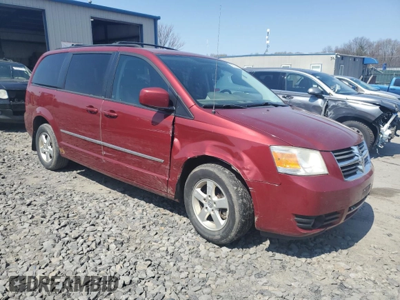 2010 Dodge Grand Caravan SXT with VIN 2D4RN5D1XAR389037, listed as a Copart auction lot 53931905 with 169,794 mi miles and Salvage Title. Bid and sale history available at DreamBid. Image 4.