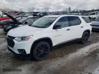 2018 Chevrolet Traverse Premier with VIN 1GNEVJKW6JJ162281, listed as a Copart auction lot 45654945 with 92,438 mi miles and Salvage Title. Bid and sale history available at carsss.com. Image 1.