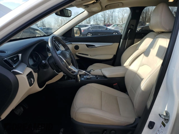 2021 Infiniti QX50 Luxe with VIN 3PCAJ5BB2MF108558, listed as a Copart auction lot 46426985 with 43,962 mi miles and Salvage Title. Bid and sale history available at DreamBid. Image 7.
