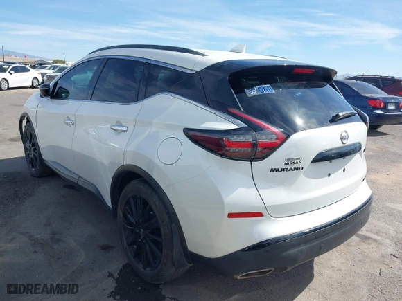2023 Nissan Murano SV with VIN 5N1AZ2BS4PC114673, listed as a IAAI auction lot 41566274 with 38,793 mi miles. Bid and sale history available at carsss.com. Image 3.