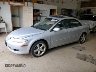 2005 Mazda 6 Sport S with VIN 1YVHP80D255M04048, listed as a Copart auction lot 49632395 with 198,852 mi miles and Salvage Title. Bid and sale history available at DreamBid. Image 1.