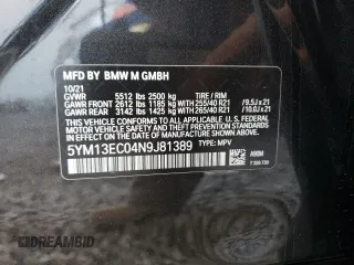 2022 BMW X3 M z VIN 5YM13EC04N9J81389, wystawiony jako Copart lot #68118072 z przebiegiem Nie podano mil oraz . Historia ofert i sprzedaży dostępna na DreamBid. Obrazek 13.