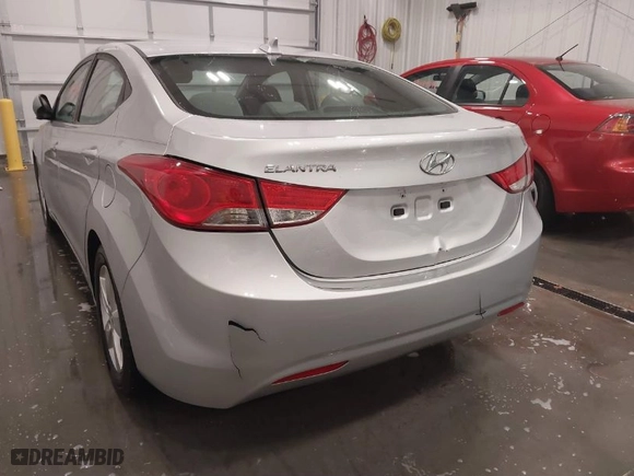 2013 Hyundai Elantra GLS PZEV with VIN 5NPDH4AE1DH445352, listed as a IAAI auction lot 41450395 with 93,248 mi miles. Bid and sale history available at carsss.com. Image 6.