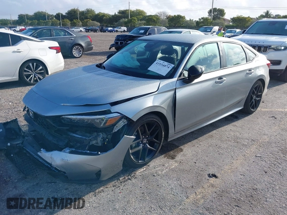 2025 Honda Civic Sport z VIN 2HGFE2F57SH519010, wystawiony jako IAAI lot #41934874 z przebiegiem 7999 mil mil oraz . Historia ofert i sprzedaży dostępna na DreamBid. Obrazek 2.