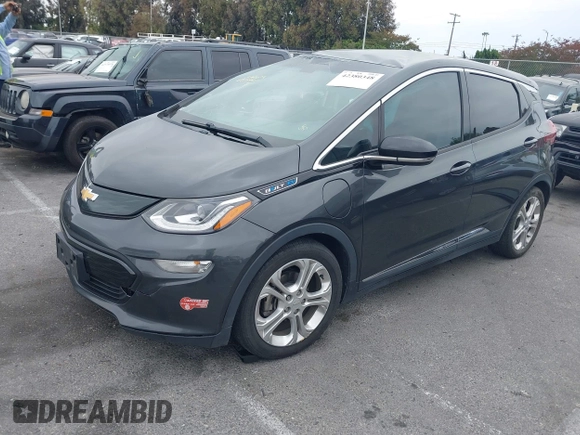 2018 Chevrolet Bolt EV LT with VIN 1G1FW6S02J4133385, listed as a IAAI auction lot 42380348 with 87,041 mi miles and . Bid and sale history available at DreamBid. Image 2.