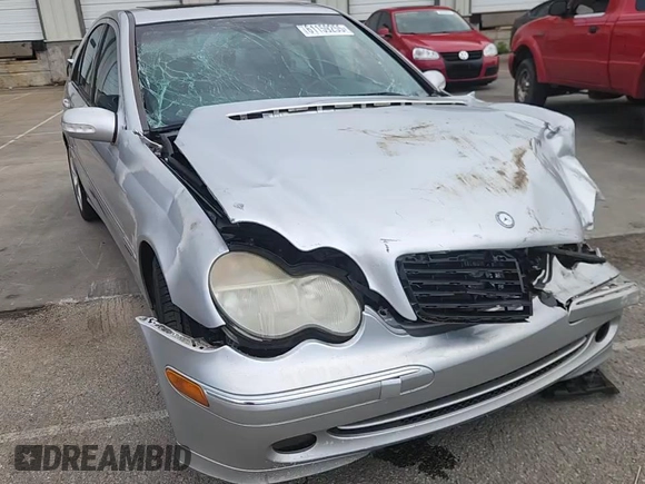 2004 Mercedes-Benz C 230 Kompressor with VIN WDBRF40J94A644777, listed as a Copart auction lot 61159255 with 152,641 mi miles and Salvage title. Bid and sale history available at DreamBid. Image 14.