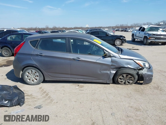 2016 Hyundai Accent SE with VIN KMHCT5AE8GU247843, listed as a IAAI auction lot 41672555 with 121,510 mi miles. Bid and sale history available at carsss.com. Image 13.